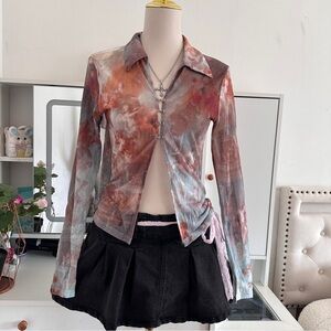 PALOMA WOOL Tie-Dye Long Sleeve Top